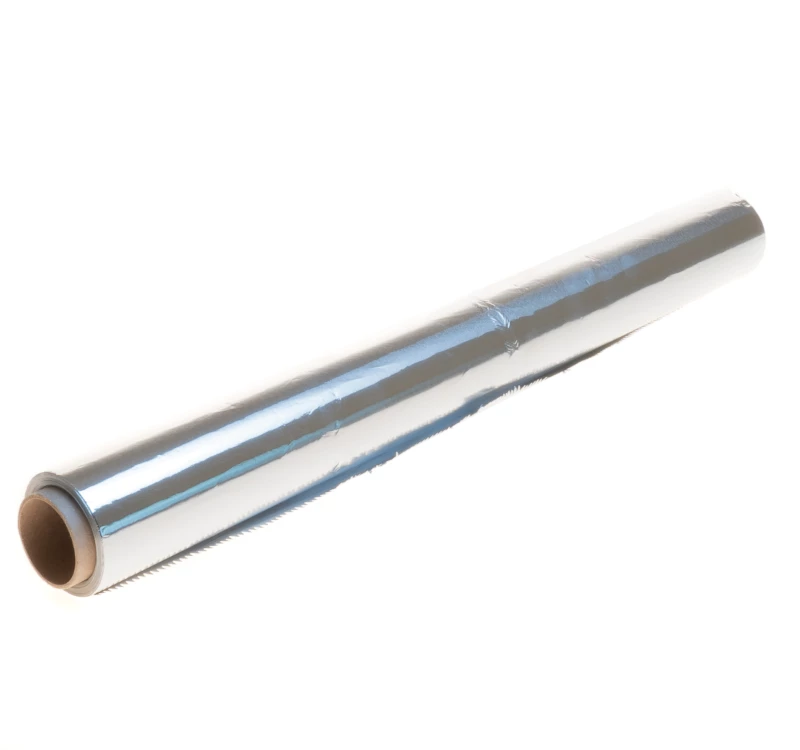 Алюминиевая фольга пищевая, ширина 45 см, длина 80 м, плотность 9 мкрн