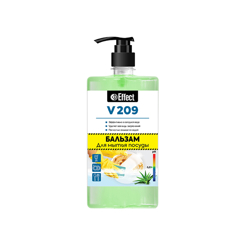 Бальзам для мытья посуды Effect Алоэ А-209, 1л (25931, 8шт/уп)