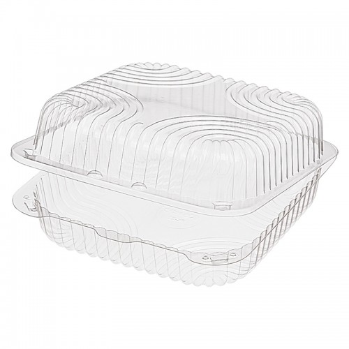 Контейнер квадратный пищевой РК-22 (ТТ), прозрачный (160 шт/уп)