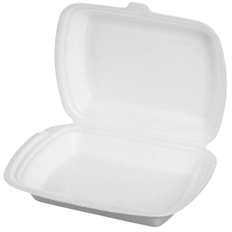 Контейнер для горячих блюд LBE 1 секция, белый (100шт/уп)