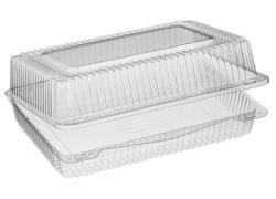 Контейнер прямоугольный пищевой ПР-К-25В, прозрачный (200 шт/пак)