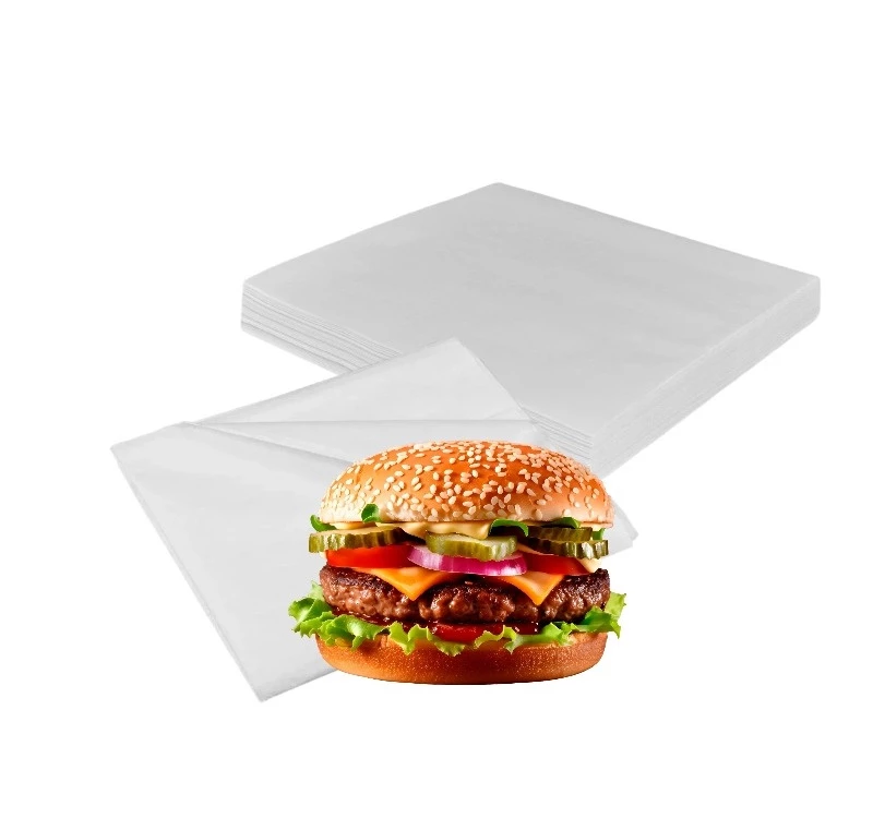 Пакет-обёртка для гамбургера бумажный 350х350 мм (1000 шт/уп)
