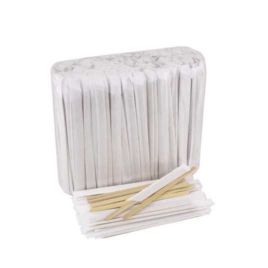 Мешалка деревянная в индивидуальной упаковке, 500 шт/уп