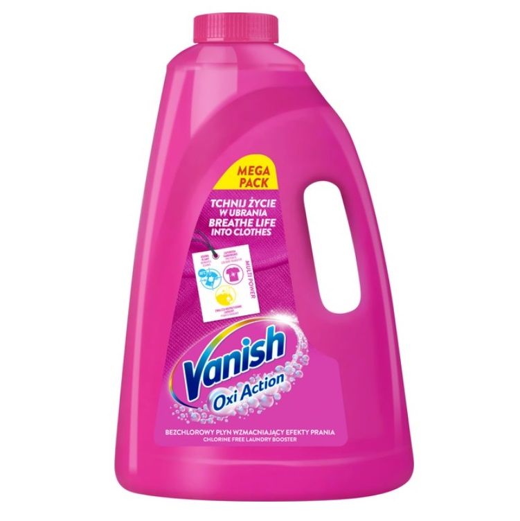 Пятновыводитель жидкий Vanish для цветного, 3л