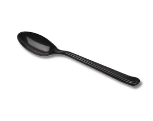Ложка чайная чёрная ПП, 14 см (50 шт/уп)