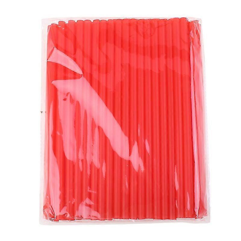Трубочки для напитков в индивидуальной полиэтиленовой упаковке, 8х240 мм, красные (250 шт/уп)