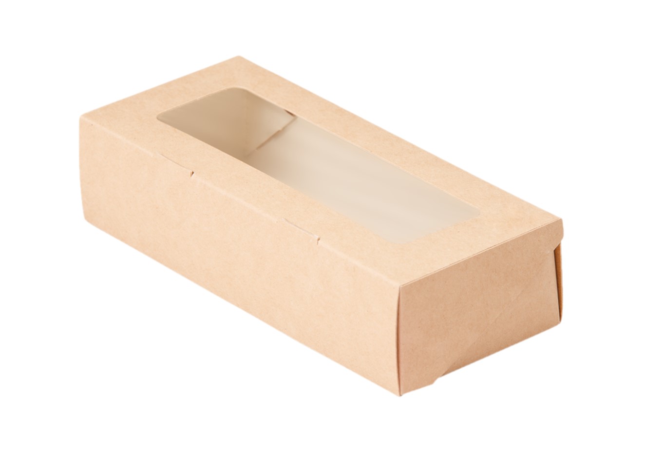 Бокс на вынос Eco Tabox 500 GL, 500 мл, с окошком, крафт
