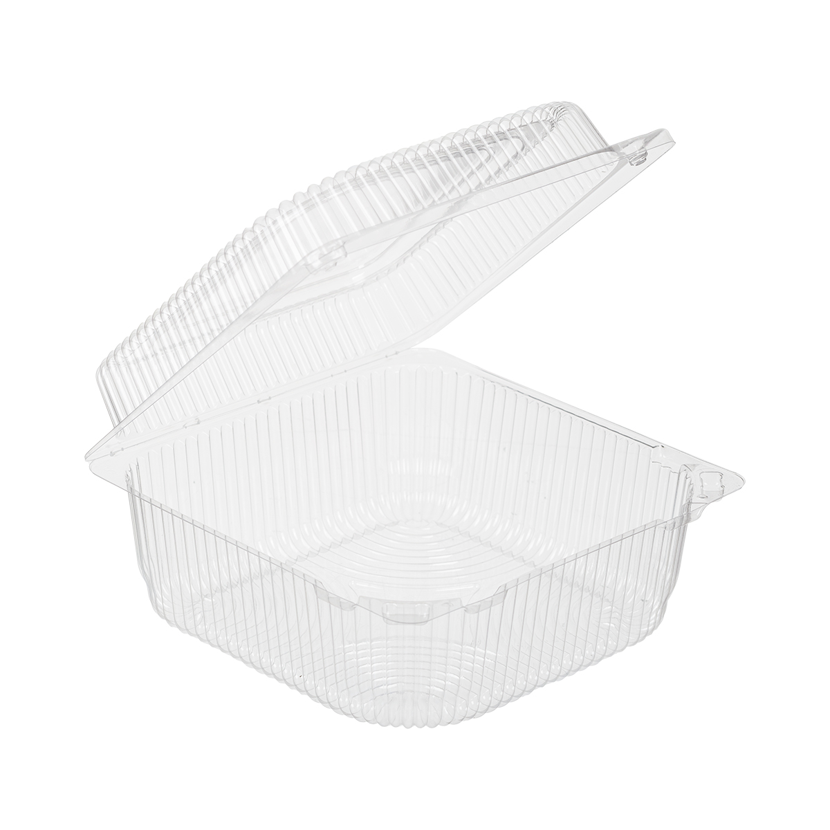 Контейнер квадратный пищевой РК-15Н низкий (Р) (ОП), прозрачный (660шт/пак)